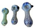 2.5” Multi Frit Design Glass Tobacco Dry Herb Hand Pipe (1 Pc)